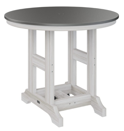 Berlin Gardens Garden Classic 38" Round Hammered Dining Table (Natural Finish)